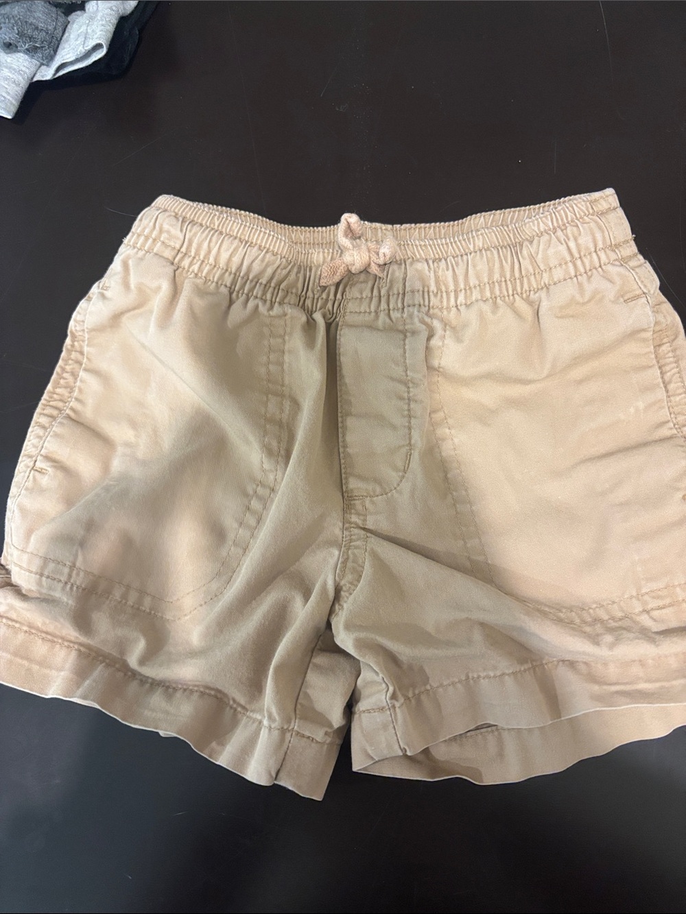 Janie and Jack Tan Elastic-Waist Pull-On Shorts